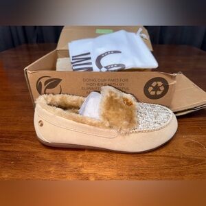 NIB Women's Spenco Revitalign Women's Birch Tweed Orthotic Moccasin 5.5D Wide